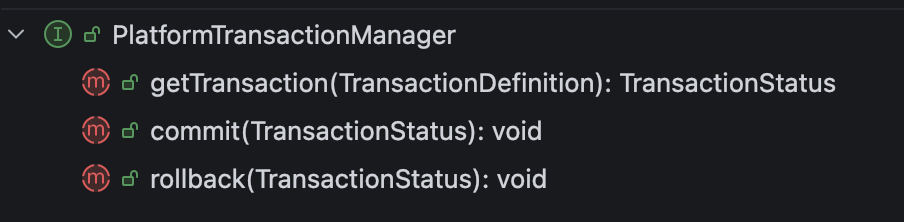 PlatformTransactionManager
