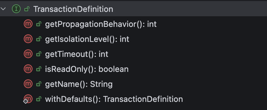 TransactionDefinition